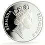 Bermuda 5 dollars San Antonio Ship Clipper Seafaring 5 oz proof silver coin 1988