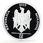 Moldova 50 lei Maria Cebotari Personalities Singer Music proof silver coin 2010