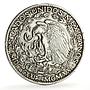 Mexico 2 pesos Independence Centennial Libertad KM-462 silver coin 1921