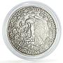 Mexico 2 pesos Independence Centennial Libertad KM-462 silver coin 1921