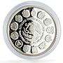 Mexico 100 pesos Two Worlds Encounter Ships Pillars proof silver coin 1991