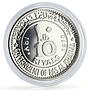 Ras al-Khaimah 10 riyals Dwight Eisenhower Politics proof silver coin 1970