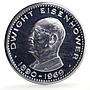 Ras al-Khaimah 10 riyals Dwight Eisenhower Politics proof silver coin 1970