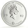 Zambia 5000 kwacha African Wildlife Elephant Fauna Matte silver coin 2002