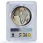 Chad 300 francs John F Kennedy Apollo Politics Space PR64 PCGS silver coin 1970