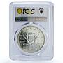 Macau 100 patacas Year of the Monkey Lunar Calendar PR66 PCGS silver coin 1980