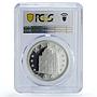 Macau 100 patacas Year of the Goat Lunar Calendar PR69 PCGS silver coin 2003