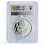 Egypt 5 pounds Pyramids Giza Ancient Treasures PR69 PCGS silver coin 1993