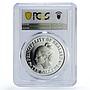 Sealand 10 dollars Princess Joan Ship Clipper X#1 PR68 PCGS silver coin 1972