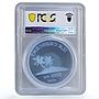 French Polynesia 500 poa Crescent Island Pam Trees X#1 MS69 PCGS coin 2006