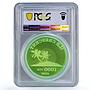 French Polynesia 1000 poa Crescent Island Palm Trees X#2 MS69 PCGS coin 2006