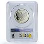 Indonesia 250 rupiah Manjusri Statue Independence PR67 PCGS silver coin 1970