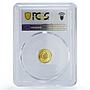 Laos 2000 kip That Luang Monument Buddhism Religion PR69 PCGS gold coin 1998