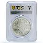 Lithuania 50 litu Lynx Wildlife Conservation Fauna PR69 PCGS silver coin 2006