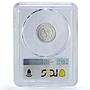 Mexico 1/10 onza Libertad Angel of Independence MS69 PCGS silver coin 1992