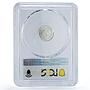 Mexico 1/20 onza Libertad Angel of Independence MS69 PCGS silver coin 1992