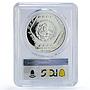 Mexico 5 pesos Dintel Carving Art Precolombina Maya PR69 PCGS silver coin 1994