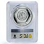 Mexico 5 pesos Mascaron Dios Chaac Precolombina Maya PR69 PCGS silver coin 1994