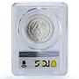 Mexico 1/2 onza Libertad Angel of Independence MS68 PCGS silver coin 1998