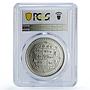 Nepal 100 rupees Rhinoceros Wildlife Conservation Fauna MS68 PCGS CuNi coin 1997
