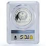 Vietnam 100 dong Steeplechase Equestrian Horse Sydney PR67 PCGS silver coin 1998