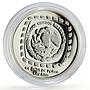 Mexico 1 peso Senor de las Limas Precolombina Olmec proof silver coin 1996