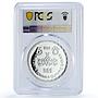 Egypt 5 pounds Paris Summer Olympic Games Sports PR69 PCGS silver coin 1988