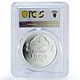 Mongolia 1000 togrog Taj Mahal Asia History PR69 PCGS silver coin 2003