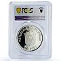 Philippines 200 piso Mindoro Bull Wildlife WWF Fauna PR69 PCGS silver coin 1987