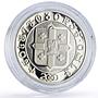 Georgia 10 lari Christianity Christmas History Religion proof silver coin 2000