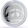 Georgia 3 lari BTC Oil Pipelines Baku Tbilisi Ceyhan proof silver coin 2006