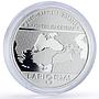 Georgia 3 lari BTC Oil Pipelines Baku Tbilisi Ceyhan proof silver coin 2006