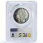 Chad 200 francs Charles de Gaulle History Politics PR65 PCGS silver coin 1970