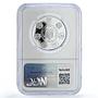 Ecuador 1 sucre Steam Locomotive Ibero-American Trains PF69 NGC silver coin 2020