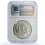 Sealand 50 cents Orca Whale Sea Treasures Fantasy X#8.1 PF68 NGC CuNi coin 1994