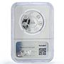 Nicaragua 10 cordobas Locomotora 25 Ibero-American Trains PF70 NGC Ag coin 2020