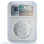 Palau 5 dollars German Togo Seated Germania History PF69 NGC silver coin 1999