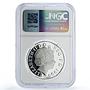 Great Britain 5 pounds Princess Diana History Politics PF69 NGC silver coin 1999