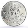 Czechoslovakia 500 korun Josef Lada Painter Art silver coin 1987