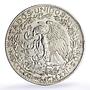 Mexico 2 pesos Independence Centennial Libertad KM-462 silver coin 1921