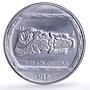 Mexico 5 pesos Palma Con Cocodrilo Precolombina Veracruz silver coin 1993