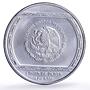 Mexico 5 pesos Palma Con Cocodrilo Precolombina Veracruz silver coin 1993