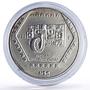 Mexico 5 pesos Mascaron Del Dios Chaac Precolombina Maya silver coin 1994