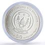 Rwanda 50 francs Elephant African Ounce Fauna Matte silver coin 2009
