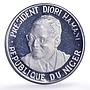 Niger 1000 francs Independence Hamani History Politics proof silver coin 1960