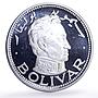 Sharjah 10 riyals Simon Bolivar History Politics proof silver coin 1970