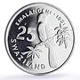 Swaziland 25 emalangeni Sobhuza II Jubilee Bird Politics proof silver coin 1981