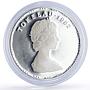 Tokelau 1 tala Man and Child Fishing Boat Ship KM-5a proof silver coin 1982