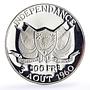 Niger 500 francs Independence Hamani History Politics proof silver coin 1960