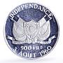 Niger 500 francs Independence Hamani History Politics proof silver coin 1960